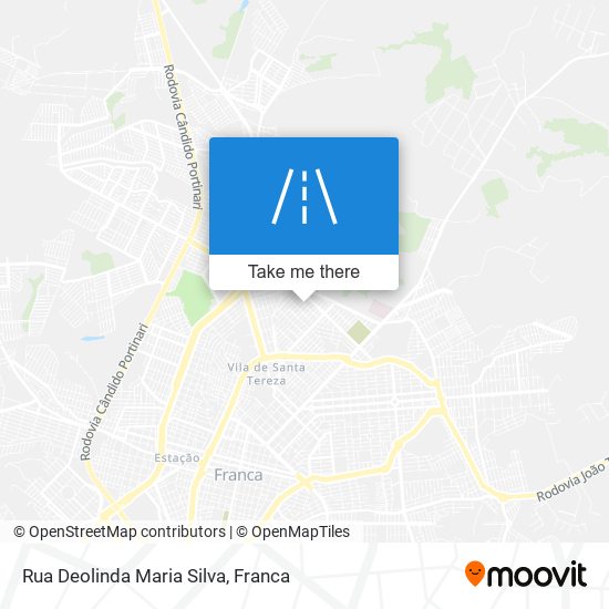 Mapa Rua Deolinda Maria Silva