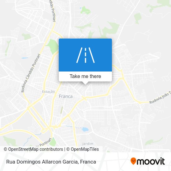 Rua Domingos Allarcon Garcia map