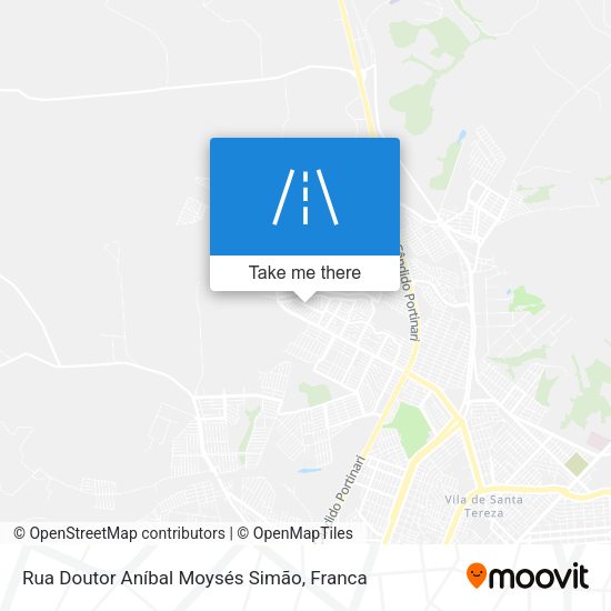 Rua Doutor Aníbal Moysés Simão map
