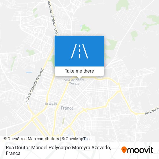 Rua Doutor Manoel Polycarpo Moreyra Azevedo map