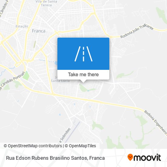 Rua Edson Rubens Brasilino Santos map