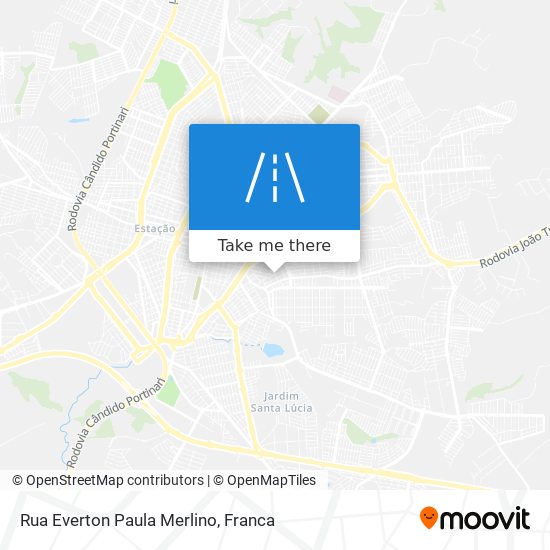 Rua Everton Paula Merlino map