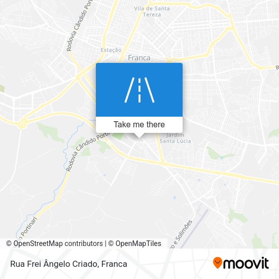 Rua Frei Ângelo Criado map