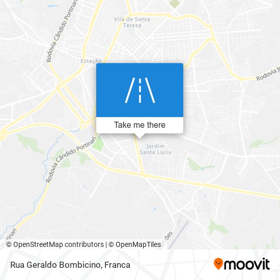 Mapa Rua Geraldo Bombicino