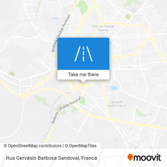 Rua Gervásio Barbosa Sandoval map