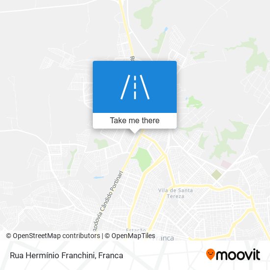 Mapa Rua Hermínio Franchini