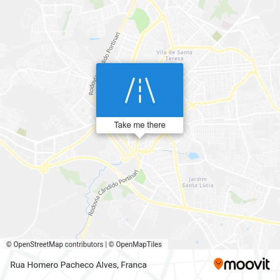 Rua Homero Pacheco Alves map