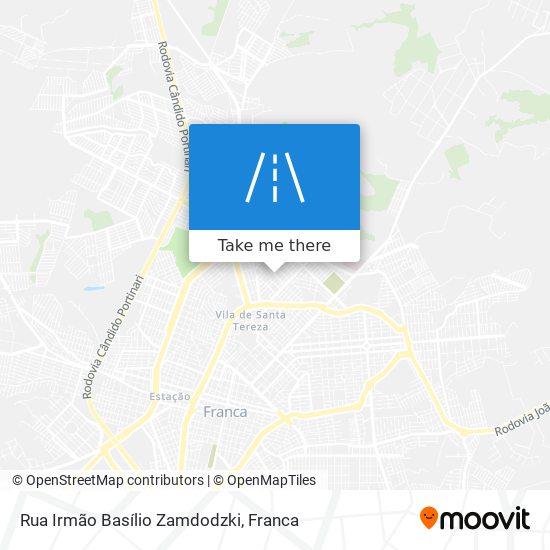 Mapa Rua Irmão Basílio Zamdodzki