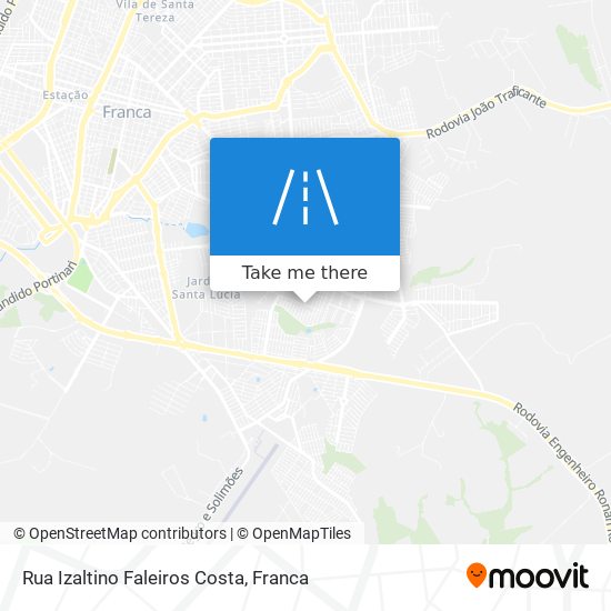 Mapa Rua Izaltino Faleiros Costa