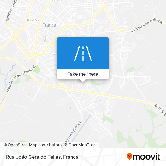 Mapa Rua João Geraldo Telles