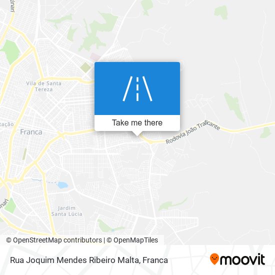 Mapa Rua Joquim Mendes Ribeiro Malta