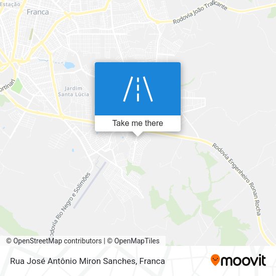 Rua José Antônio Miron Sanches map