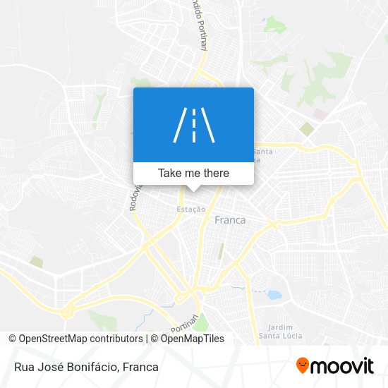 Rua José Bonifácio map