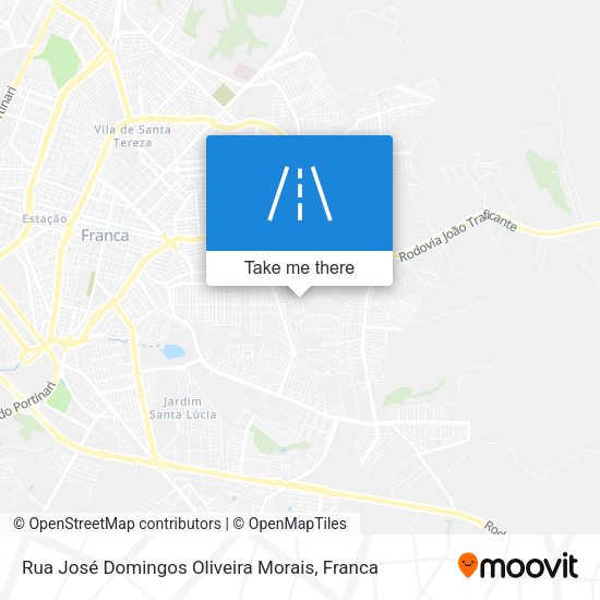 Rua José Domingos Oliveira Morais map