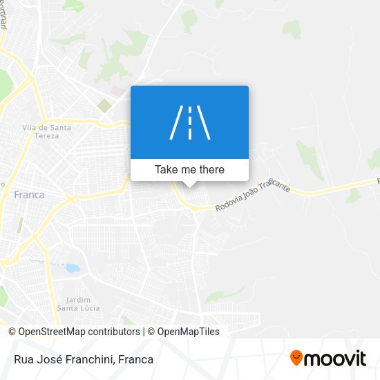 Rua José Franchini map