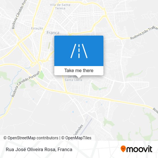 Rua José Oliveira Rosa map