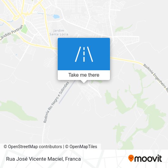Rua José Vicente Maciel map