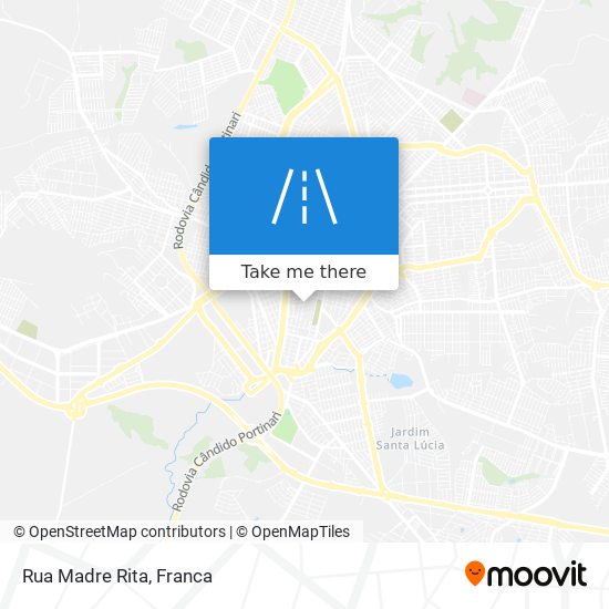 Mapa Rua Madre Rita