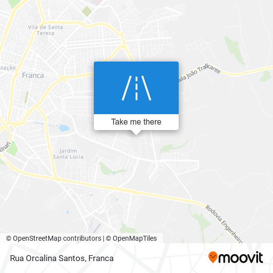 Mapa Rua Orcalina Santos