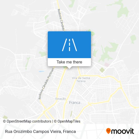 Rua Orozimbo Campos Vieira map