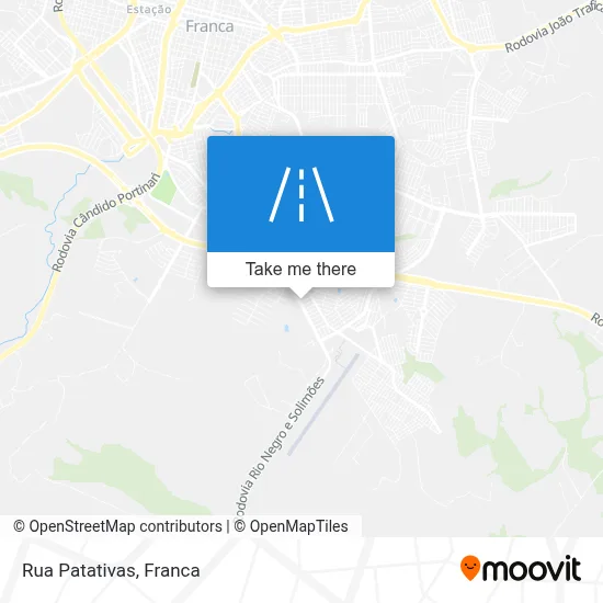 Rua Patativas map