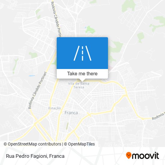 Mapa Rua Pedro Fagioni