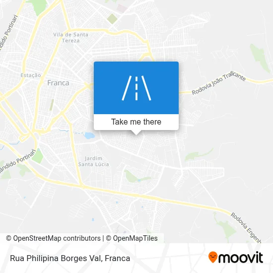 Rua Philipina Borges Val map