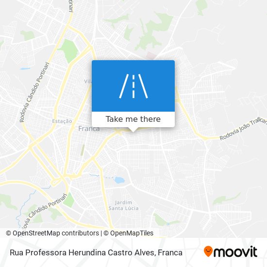 Mapa Rua Professora Herundina Castro Alves