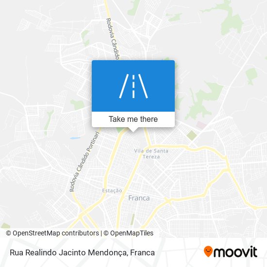 Mapa Rua Realindo Jacinto Mendonça