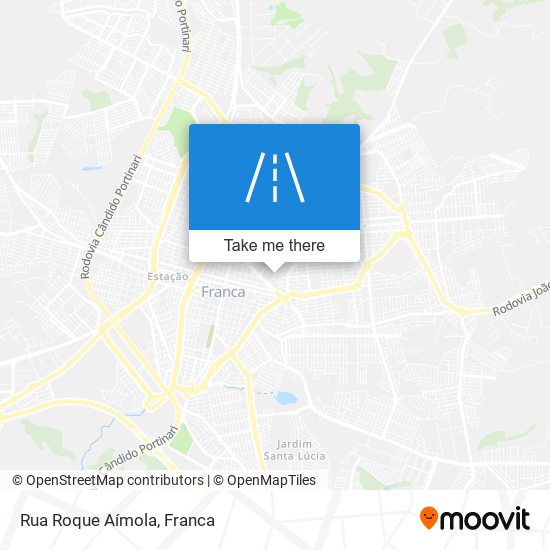 Mapa Rua Roque Aímola