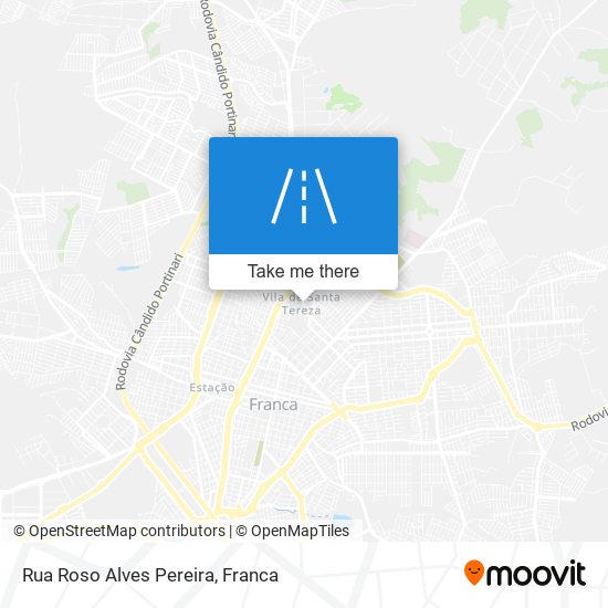 Mapa Rua Roso Alves Pereira