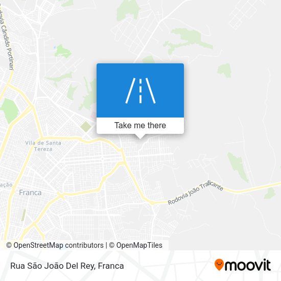 Rua São João Del Rey map