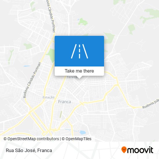 Rua São José map