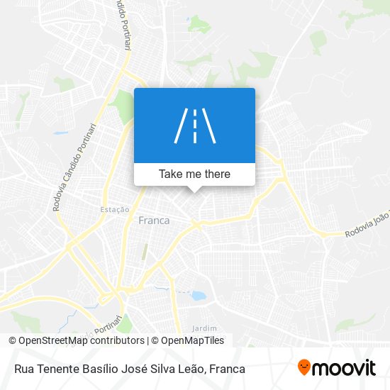 Mapa Rua Tenente Basílio José Silva Leão