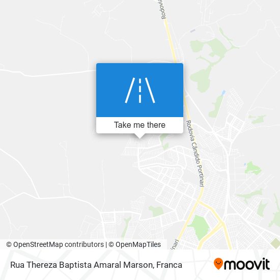 Rua Thereza Baptista Amaral Marson map