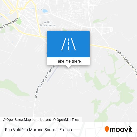 Mapa Rua Valdélia Martins Santos