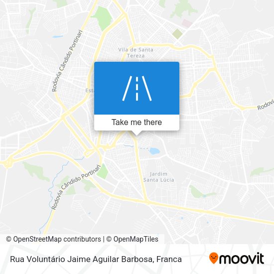 Rua Voluntário Jaime Aguilar Barbosa map