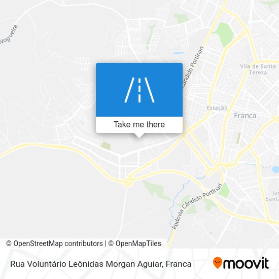Rua Voluntário Leônidas Morgan Aguiar map