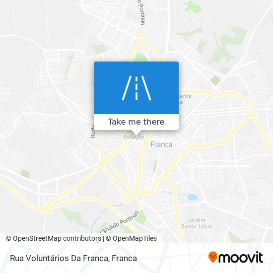 Rua Voluntários Da Franca map