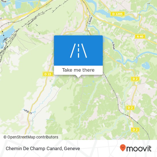 Chemin De Champ Canard map