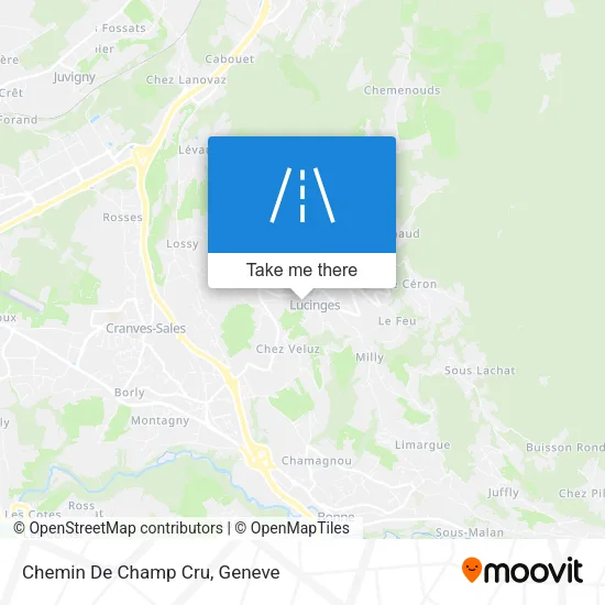 Chemin De Champ Cru map