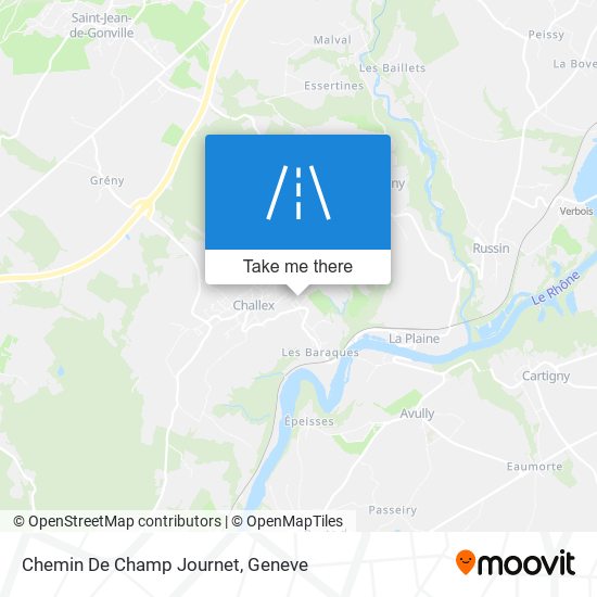 Chemin De Champ Journet map