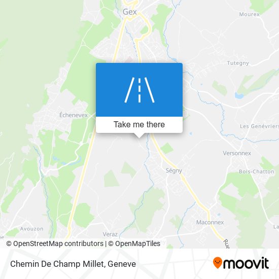 Chemin De Champ Millet map