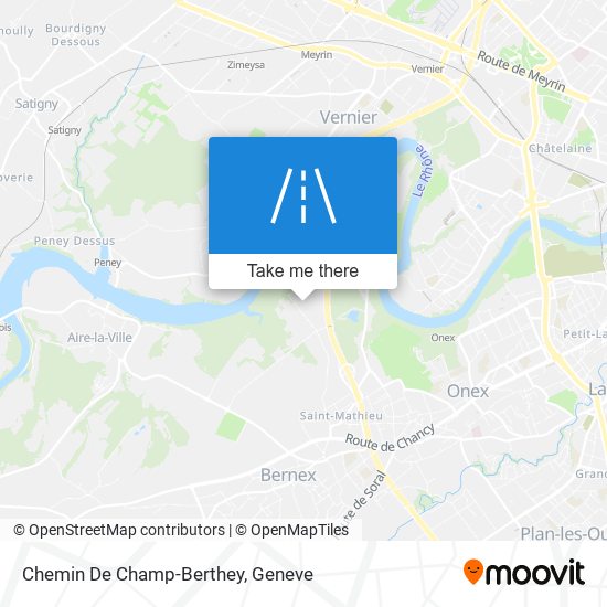 Chemin De Champ-Berthey Karte