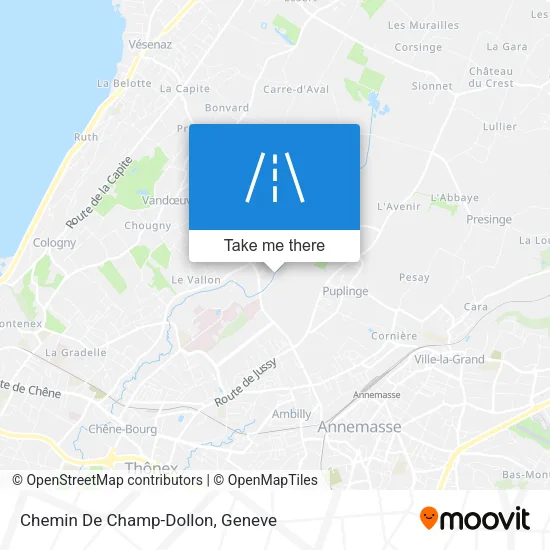 Chemin De Champ-Dollon map