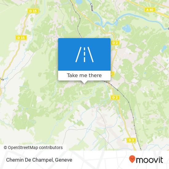 Chemin De Champel Karte