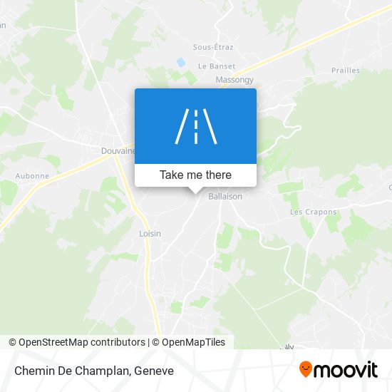 Chemin De Champlan map