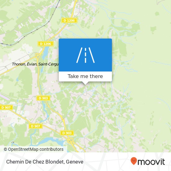 Chemin De Chez Blondet map