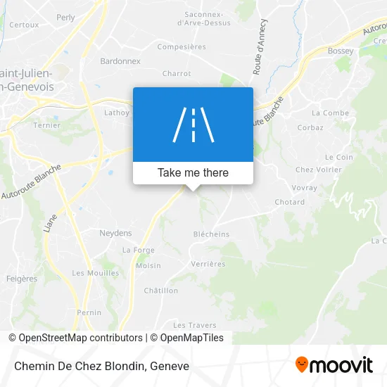 Chemin De Chez Blondin map