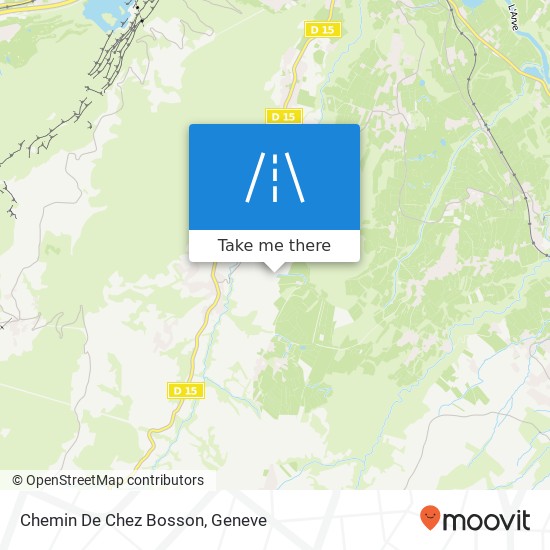 Chemin De Chez Bosson map